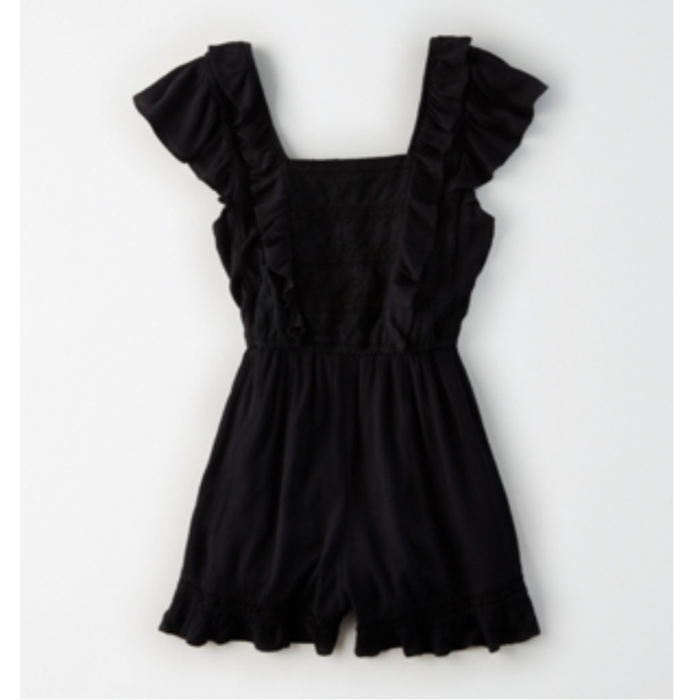 Ruffled Lace Romper